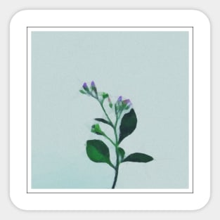 Real Floral Flower Plant Sticker